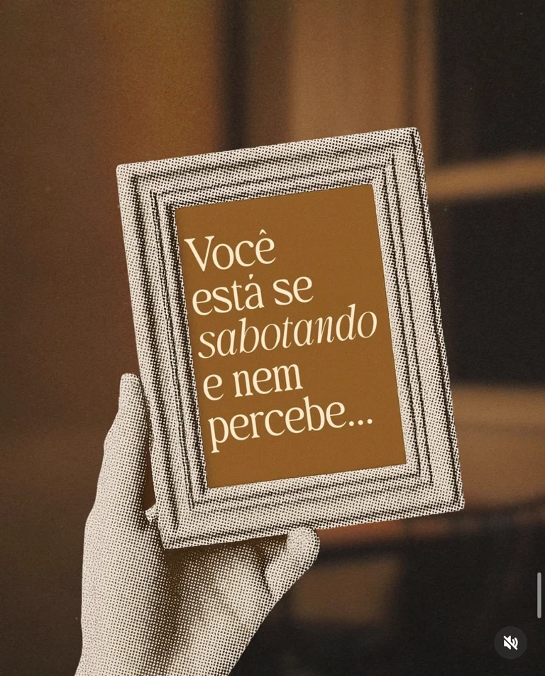 Publicação de Hanna Luara sobre autossabotagem